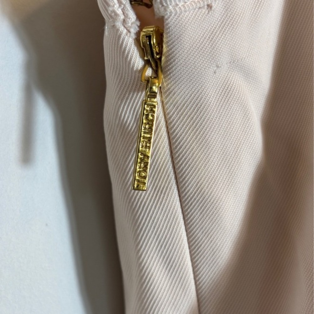 Tory Burch Cream Sleeveless Ruffle-Front Shell - Picture 9 of 10